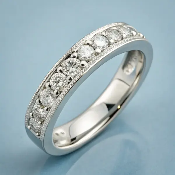 Vintage Halo Wedding Band