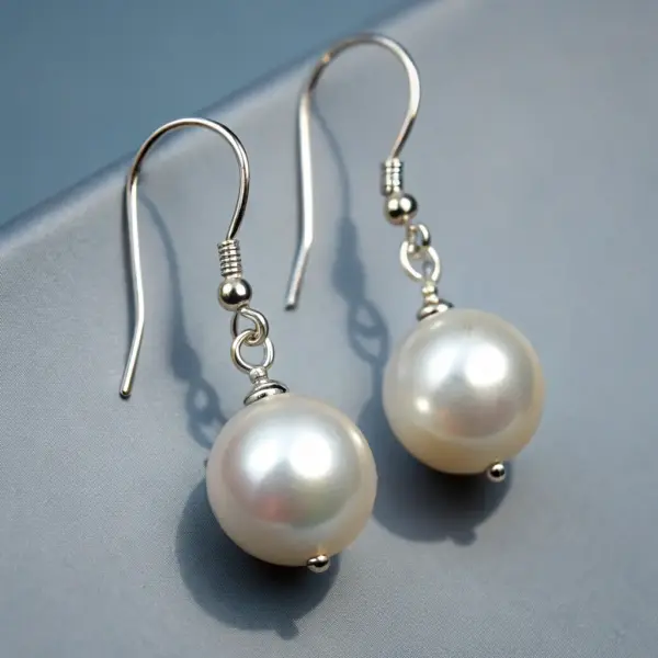 Drop Pearl Earrings